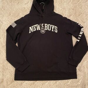 Newsboys United Tour 2019 Concert Hoodie Size L Black Christian Band Merch